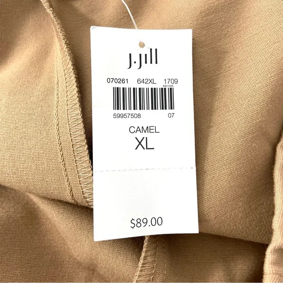 J. Jill Pants Women’s XL Camel Brown Pull On Stretch Ponte - Picture 8 of 13